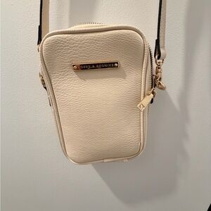 Poppy & Peonies Cream Crossbody Bag